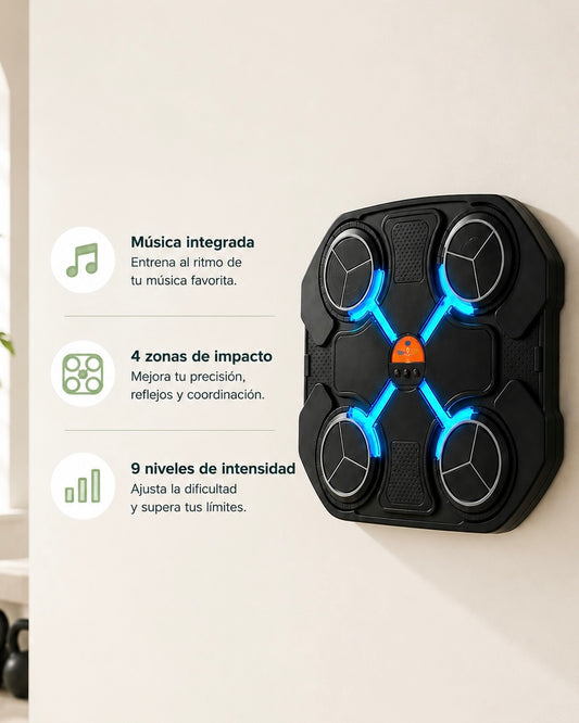 Máquina de Boxeo Interactiva 4-Pads