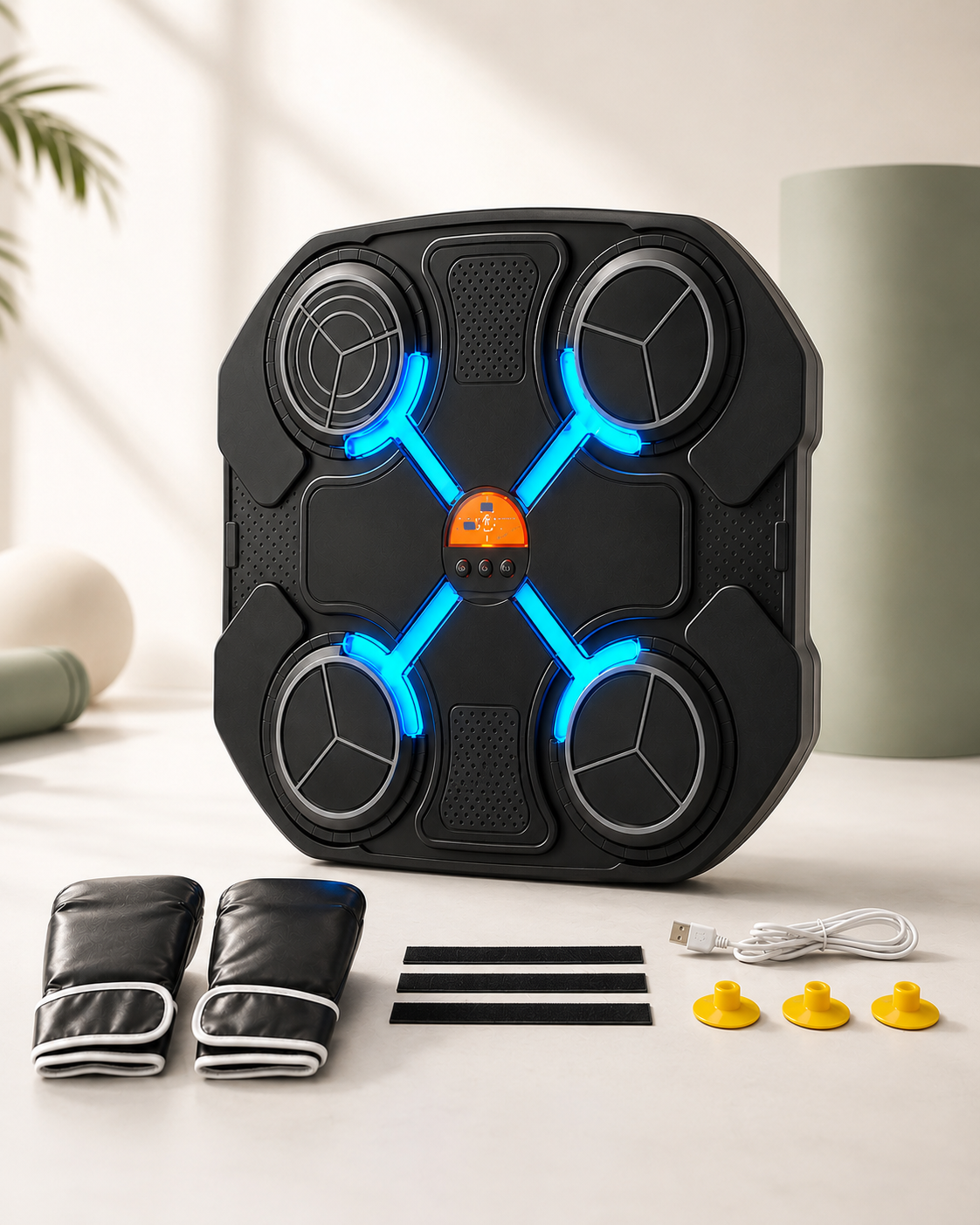 Máquina de Boxeo Interactiva 4-Pads